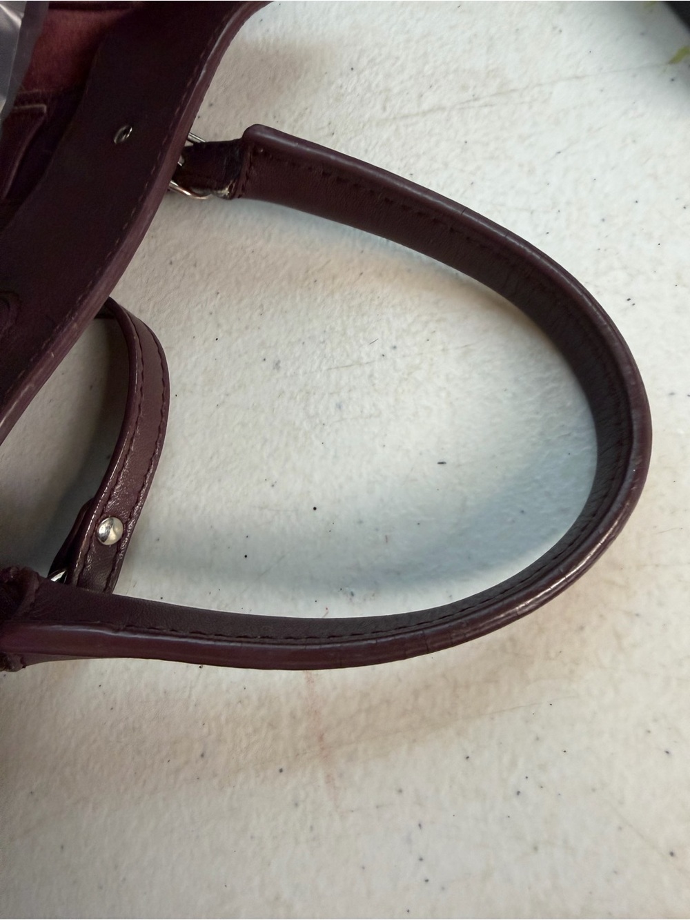 Balenciaga Papier Mini A4 Tote Burgundy Leather Crossbody - Picture 10 of 15